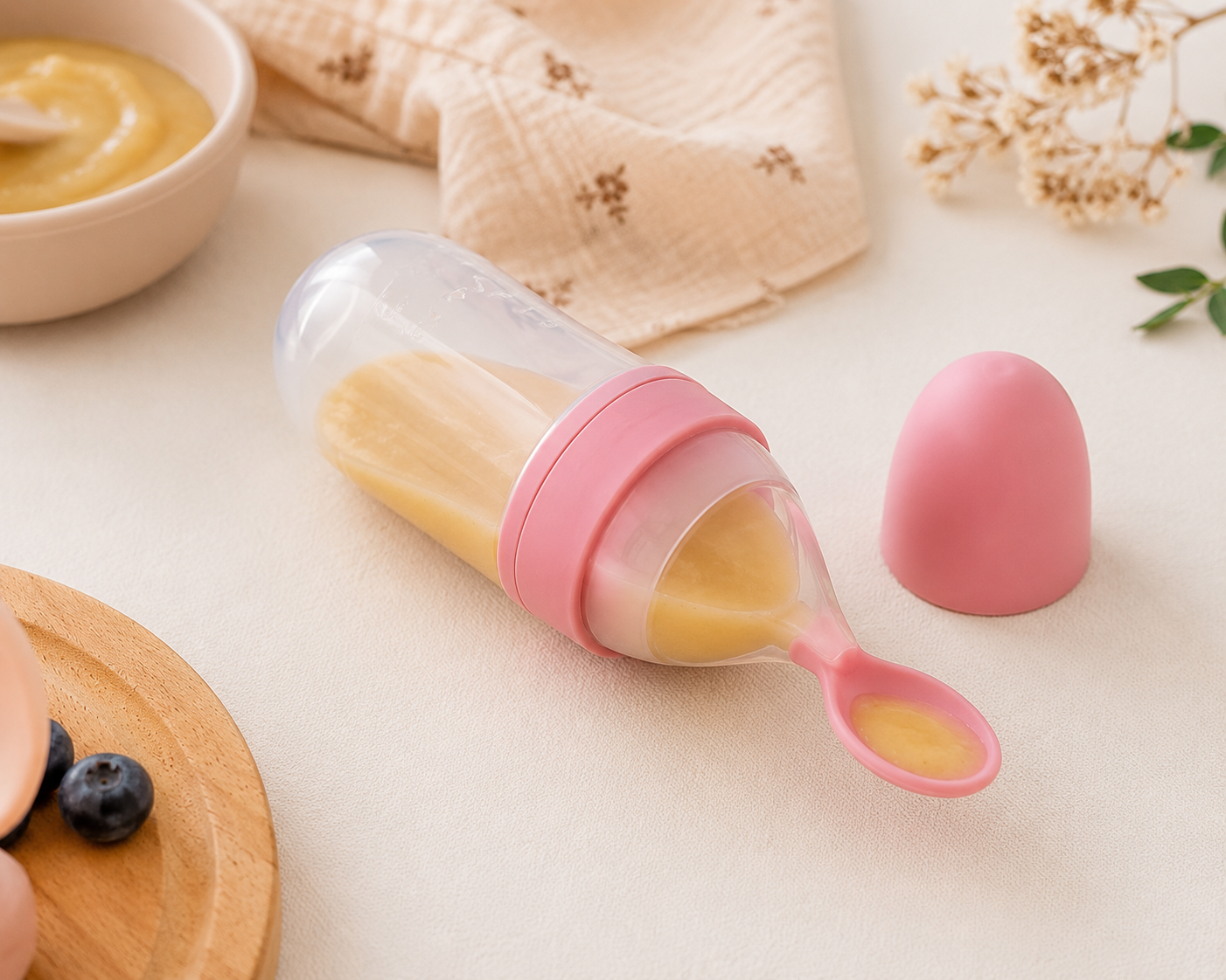 Cuillère distributrice en silicone Mini Miam