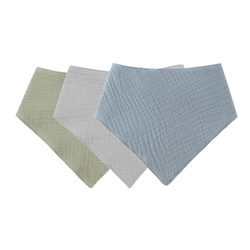 Lot de 3 Bavoirs en Mousseline Mini Miami