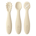 Cuillères d'apprentissage en silicone Mini Miam – Lot de 3